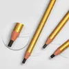 Gold Pull Eyebrow Pencils Dark Light Coffee Black Gray 1818 Enhancers Makeup Liner Pens Waterproof Cosmetics Beauty Tool5937755