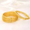 Pulseira Dubai Gold Bangles Casamento Pulseira Mulheres Africano Marrocos Famoso Charme Marca Etíope Dedo Havaiano Jóias Noivas Melv22