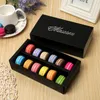 5 kleuren snoep kleur macaron doos 12 cellen gift wrap cake biscuit muffin dozen 20 * 11 * 5cm voedsel verpakking geschenken papier dwf8945