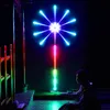 Fajerwerki LED Strip Light RGB Festoon Fairy Light Muzyka Kontrola Meteor Lampa Rok Christmas Room Decor Light Garland 211015