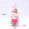 Festa della mamma Bambola nana Forniture per feste Fiore di perla Bambole senza volto Regalo creativo Arte del panno Gnome Decorazione della finestra di casa w-00749