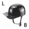 Мотоциклетные шлемы шлемт ретро черный взрослый открытый лицо наполовину мото
