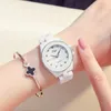 Relojes mujer kvinnor vit keramisk armbandsur armband kvarts klocka kvinna damer klockor klocka kvinnlig mode 210616