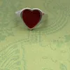 2021 ajustável Abertura Carta coração amor anel casal de forma 925 de prata da agulha Hipoalergênico Brincos de luxo Brand Design Conjunto de Jóias