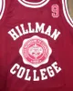 Wayne 9 Hillman College Theatre rouge blanc maillot de basket-ball tous cousus hommes maillots de film S-2XL qualité supérieure