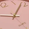 壁の時計ノルディッククロックミニマリストの太いボーダー3Dリロイデデレッジドゥユースルーム用のホームデコレーション