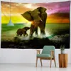Elefante indiano Mandala Tapestry Starry Scenery Wall Hanging Bohemian Gypsy Psychedelic Tapiz Witchcraft Tapestry 210609