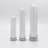 30 40 100ML PET Clear Plastic Empty Refillable Test Tube Bottle With Aluminum Caps Container For Sample Cosmetic Candy Mask Bath