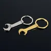 NEW 8.5*3.2cm Tool Metal Wrench Spanner Lever Bottle Opener Key Chain Keyring Gift Silver Gold 2 Color RRA11564