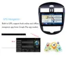 10 inç Android Araba DVD Multimedya Çalar GPS Navigasyon Dokunmatik Ekran Radyo MP3 Nissan Tiida Oto A / C 2011-2014 Bluetooth USB WiFi Aux ile