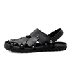 Männer Sandalen Aus Echtem Leder für Römische 39 Hohl Leichte Atmungsaktive Casual Schuhe Sommer Outdoor Gladiator Sandalia Masculina 32373