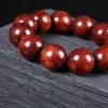 Zâmbia Sanduwood Sandalwood Africano Red Bead Pulseira de Alta Densidade Material Velho Fine Seiko Eyelete