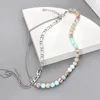 Pendant Necklaces Original Natural Chicken Blood Frozen Stone Necklace Female Niche Design Sense Tassel Sweater Chain Jewelry