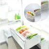 Kök kylskåp arrangör korgbehållare dragare justerbar förvaringslåda infällbar låda rymdsparare glid kylskåp x02843545