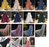 2021 Women Vintage Pleated Midi Long Skirt Female Korean Casual High Waist A Line Chiffon Mesh Skirts Jupe Faldas 18 Colors