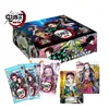 Nya japanska anime figurercards demon slayer samlingar kort spel barn kimetsu nej yaiba collectibles kamp för barn leksaker g220311