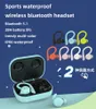 Bluetooth 5.1 Earphone Headphones Ear-Hook Sports Waterproof Running In-Ear Wireless Headset Charging Box Colorful Music Stereo Silicone Earplugs Bass Auto Pairing