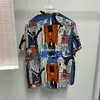 Camicie casual da uomo di alta qualità WACKO MARIA Camicia Uomo Donna 1: 1 Graffiti Hawaii Fashion Beach Style Top Tees