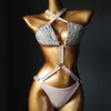 Vacation Style Diamond Bikini Selling Sexy Women Swimwear Rhinestone Bathing Suit Beachwear Women's