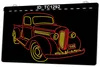 TC1292 Classic Car Pick Up Auto Light Sign Dual Color 3D Gravering