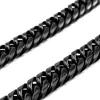 Hip Hop Cuban Black Chain Halskette Herren 3 4 5 6 7 8 9 12 14 16 mm breit Multi Optionen Vintage Edelstahl Choker VP940 Chains245j