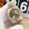 AAA Marca de lujo reloj casual 40mm hombres mujeres relojes moda dressDiamond datejust correa de acero inoxidable movimiento de cuarzo automático