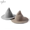 Cloches Maylisacc Style coréen laine seau chapeau automne et hiver chaud épaissir sorcière femmes garçons filles cadeaux de noël