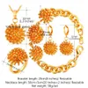 U7 bruiloft sieraden sets voor vrouwen goud / zilver kleur ronde bal vorm Afrikaanse bruids sieraden sets groothandel S738 H1022