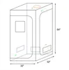 2021 Gartenbedarf, 80 x 80 x 160 cm, für den Heimgebrauch, zerlegbares Hydrokultur-Pflanzenzuchtzelt mit Fenster, Grün, Schwarz