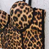 Fashion Women Outer Wear Camisole Summer Retro Leopard Print Sexy Sleeveless Short Bustier Corset Crop Tops R587 210527