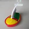 3 stks Bad Boat Toy Plastic zeilboten speelgoed badkuip zeilboot speelgoed voor kinderen (multicolor klein + midden + groot formaat) H1015