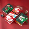 Kerst Grote Geschenkdoos Santa Papercard Kraft Present Party Gunst Snoepdoos Rode en Groene Party Gunst T2I52781