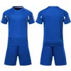 2021 Anpassade fotbollströjor sätter smidig kunglig blå fotbollsvettabsorberande och andningsbar barns träningsdräkt Jersey 23