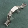 Watch Bands 13mm 17mm 20mm Rostfritt stål ersättning Jubileumsarmband gjord för DateJust