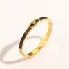 20Style 18K ذهبية مطلي بالفولاذ المقاوم للصدأ مقاوم للصدأ ، مصمم العلامة التجارية الفاخرة رسائل Bangle Men Women Metal Bracele المجوهرات الهدية