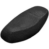 Motorcykel Sittkåpa 3D Honeycomb Sunscreen Värmeisolering Sittplatser Spacer Mesh Tyg Andlig Anti-Slip Kudde för Scooter Moped Black