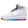 Nike Lunar Force 1 Duckboot 남성 여성 부츠 러닝화 부츠 트리플 화이트 블랙 트레이너 스포츠 스니커즈 사이즈 36-47 할인