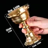 Candle Holders Mini Hand Buddhism Brass Type Cup Collection Romantic Flower Golden Candlestick Wedding Bar Dinner Home Table Decoration