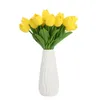 Sztuczne tulipany PU Dotykowy Single Stem Fałszywy Kwiat 34 CM Tulipan Do Domu Wedding Party Office Decor