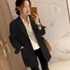 Koreański styl OL Wear Wear Blazer dla kobiet Jesień Slim Eleganckie Blazery Damskie Topy Garnitur Casual Single Breasted Coat 210514