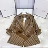 Kids039S Style British Retro Jacket Vervament Weist كان أرق خطاب الحزام الأولاد والفتيات في Sectio9313265 الطويل