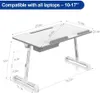 Table Latop Réglable, Bureau Debout Portable, Plateau De Petit Déjeuner Canapé Pliable, Support D'ordinateur Portable Pour La Lecture Et L'écriture