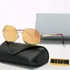 2021 Luxury topkwaliteit zonnebril voor mannen Women Universal Classic Fashion Hexagon Frame zomer Sun Glasses Designer hele HIG2728