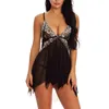 Vêtements de nuit pour femmes Mode Sexy Grande Taille Robe de nuit Lingerie Femmes Fermeture avant Vêtements de nuit Dentelle Tentation Sous-vêtements Chemise de nuit