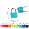 Door Locks Small Mini Strong Metal Padlock Travel Suitcase Diary Book Lock With 2 Keys Security Luggage Padlock Decoration T2I51769