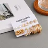 Hoop Huggie Daxi Moda Pearl Kolczyki Zestaw Dla Kobiet Geometirc Gold Metal Circle Brincos 2021 Trend Luksusowe Biżuteria Prezenty