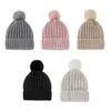 NEWWinter Warm Party Hat Thick Cable Knit Faux Fuzzy Fur Pom Skull Cap Fleece Lined Cuff Beanie For Women Girl ZZF11957