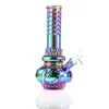 Vibrant metallic rainbow color Glass Bong Pyrex Thick Bongs Filter 10IN With Downstem Handle Bowl Water pipe