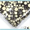 Nail Salon Health Beautynail Art Decorations 31 Färger SS3-SS30 Mix Size Crystal Glass Nails Rhinestones For 3D Decoration Gems Drop Deli