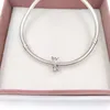 Crystal Charms för Septum Smycken Tillverkare Galaxy Spacer Charm Pandora Silver Armband Kvinnor Bangle Chain Bead Pendant Halsband Mödrar Daggåva 791994cz